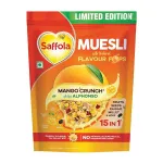 Saffola Muesli Mango Crunch, with Real Alphonso Mango & Crunchy Flavour Pops at ₹149 | Amazon Deal Saffola Muesli Mango Crunch, with Real Alphonso Mango & Crunchy Flavour Pops at ₹149 | Amazon Deal