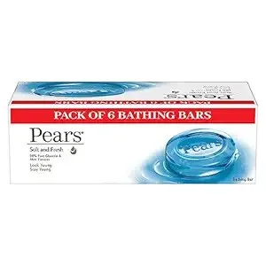 Pears Soft & Fresh Soap 125g (Pack of 6) Rs. 260 Pears Soft & Fresh Soap 125g (Pack of 6) Rs. 260