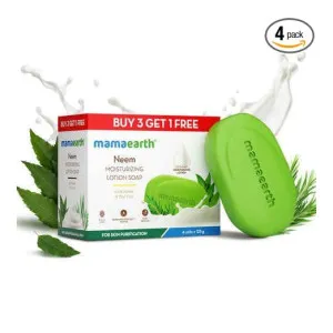 Mamaearth Neem Moisturizing Lotion Soap with Neem & Tea Tree for Skin Purification | 76% TFM Grade 1 Soap at ₹145 | Amazon Deal Mamaearth Neem Moisturizing Lotion Soap with Neem & Tea Tree for Skin Purification | 76% TFM Grade 1 Soap at ₹145 | Amazon Deal