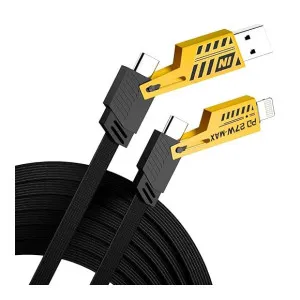 4-in-1 Fast Charging Cable 65W – iPhone, Samsung, USB Devices – 50% Off 4-in-1 Fast Charging Cable 65W – iPhone, Samsung, USB Devices – 50% Off