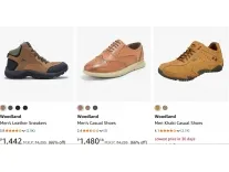 Woodland Shoes: Up to 78% Off from Rs. 1442 at Amazon Woodland Shoes: Up to 78% Off from Rs. 1442 at Amazon