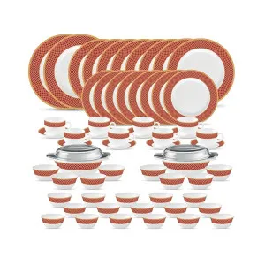 La Opala Diva Sovrana Collection Opal Glass 62 pcs Dinner Set at ₹3514 | Amazon Deal La Opala Diva Sovrana Collection Opal Glass 62 pcs Dinner Set at ₹3514 | Amazon Deal